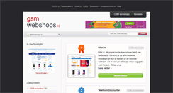 Desktop Screenshot of gsmwebshops.nl
